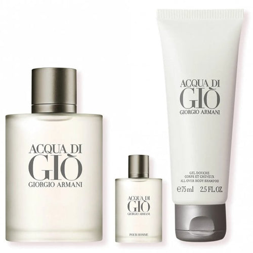 Armani Acqua Di Gio Homme EDT 50Ml+EDT 5ML+Shower Gel 