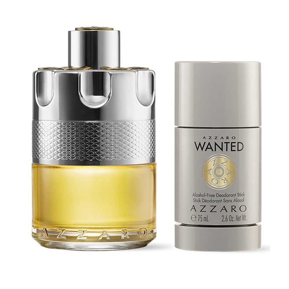 Azzaro Wanted Men Gift Set EDT 100Ml + Deodorant Stick 75G 