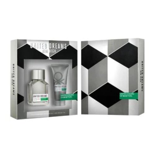 Benetton United Dreams Aim High Men Gift Set (EDT 100ML + ASB 75ML) 