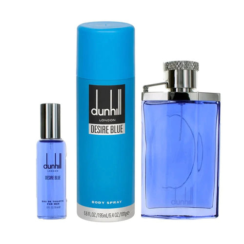 Dunhill Desire Blue Men Set EDT 100Ml + EDT 30Ml + B Spray 195Ml 