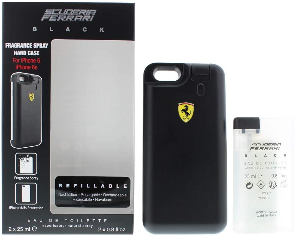 Ferrari Black EDT 2x25ml Refillable Men Spray 