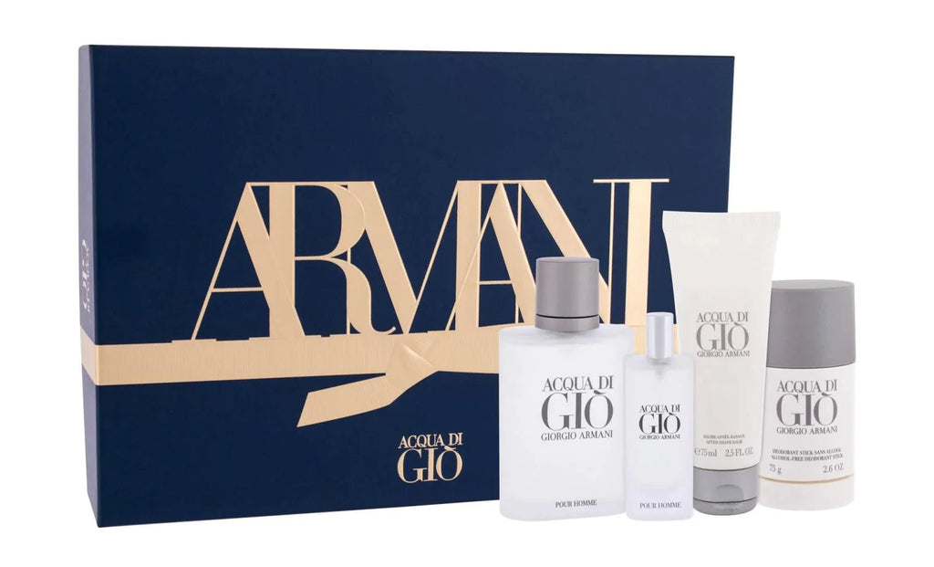 Giorgio Armani Acqua Di Gio Men EDT 100Ml+EDT 15Ml+AFB 75Ml+D Stick 75GM 