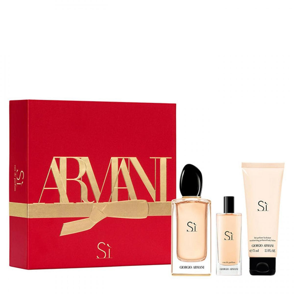 Giorgrio Armani Si Women EDP 100Ml+15Ml+Body Lotion 75Ml 