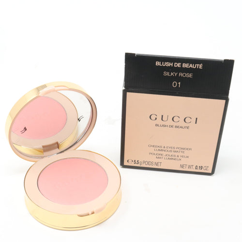 Gucci Blush De Beaute Cheek & Eyes Powder Luminous Matte 01 Silky Rose 