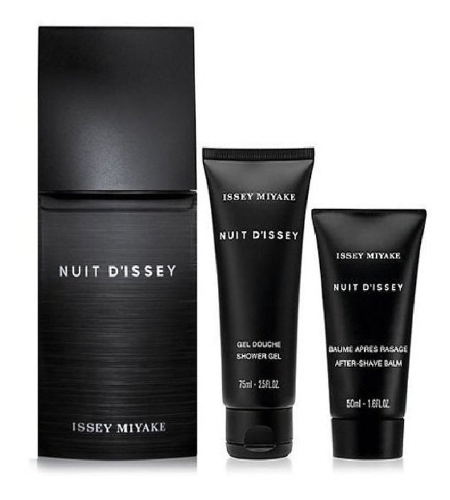 Issey Miyake Nuit D'Issey Gift Set EDT 125Ml+Shower Gel 75Ml+ASB 50Ml 