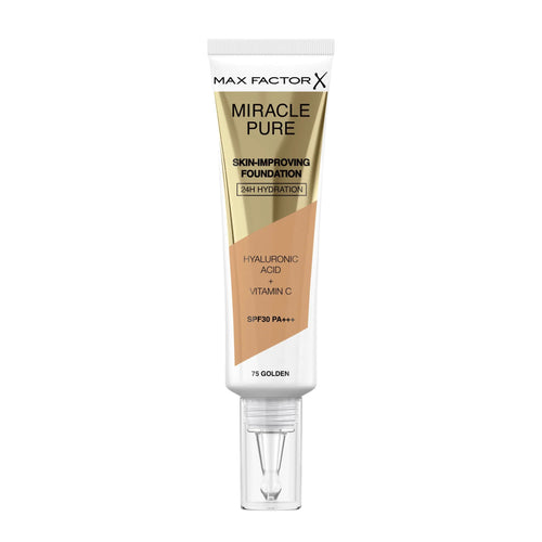 Max Factor Miracle Pure 24H Skin Improving Foundation - 75 Golden 