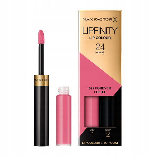 Maxfactor Lipfinity Lip Colour 2Step Long Lasting 022 Forever Lolita 2.3 Ml + 1.9 G 