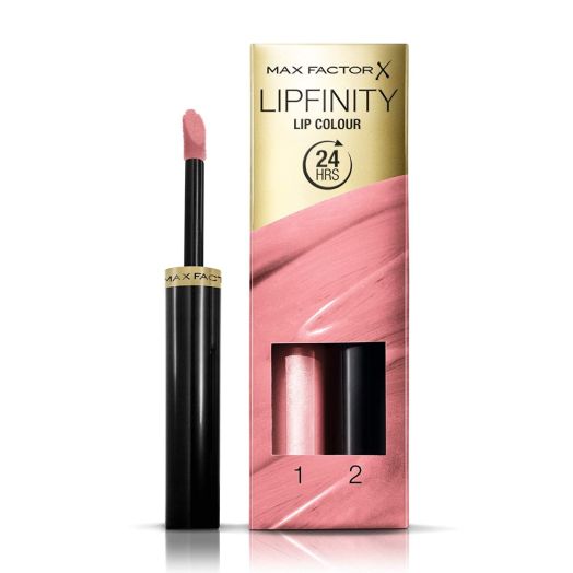 Maxfactor Lipfinity Lip Colour Lipstick 2Step Long Lasting - 010 Whisper 2.3 Ml + 1.9 G 