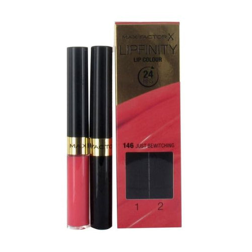 Maxfactor Lipfinity Lip Colour Lipstick 2Step Long Lasting - 146 Just Bewitching 2.3 Ml + 1.9 G 