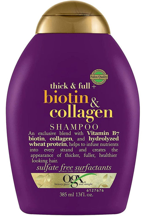Ogx Thick And Full + Bioten And Collagen Shampoo 385ml 