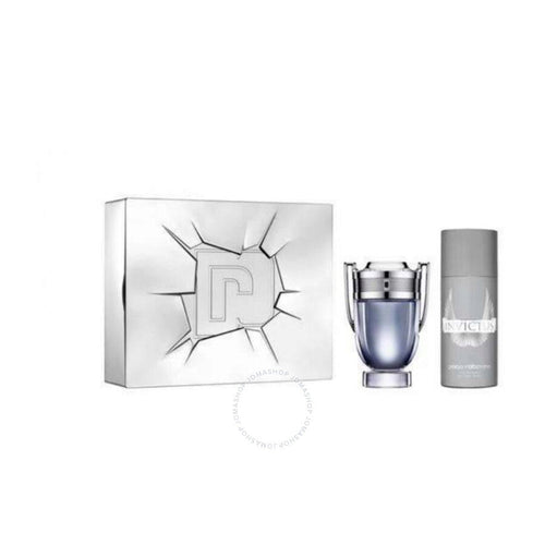 Paco Rabanne Invictus For Men Gift Set (Edt 100Ml + Deo Spray 150Ml) 