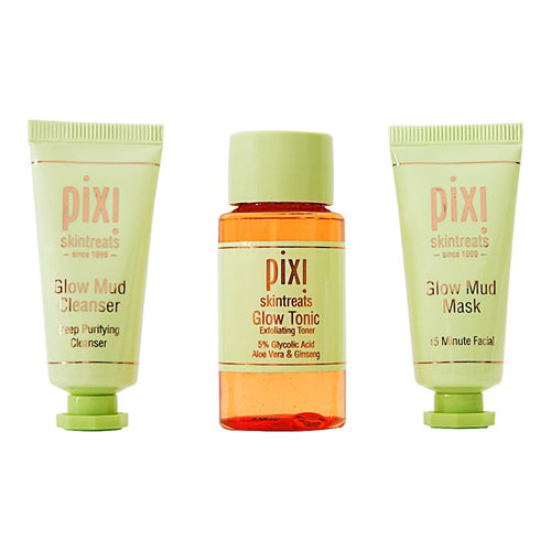 Pixi Best Of Bright Kit Cleanser 15Ml+Toner 40Ml+Glow Mud Mask 15Ml 