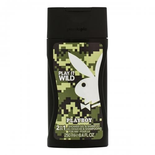 Playboy Play IT Wild 2in1 Shower Gel & Shampoo for Him 250 ML 