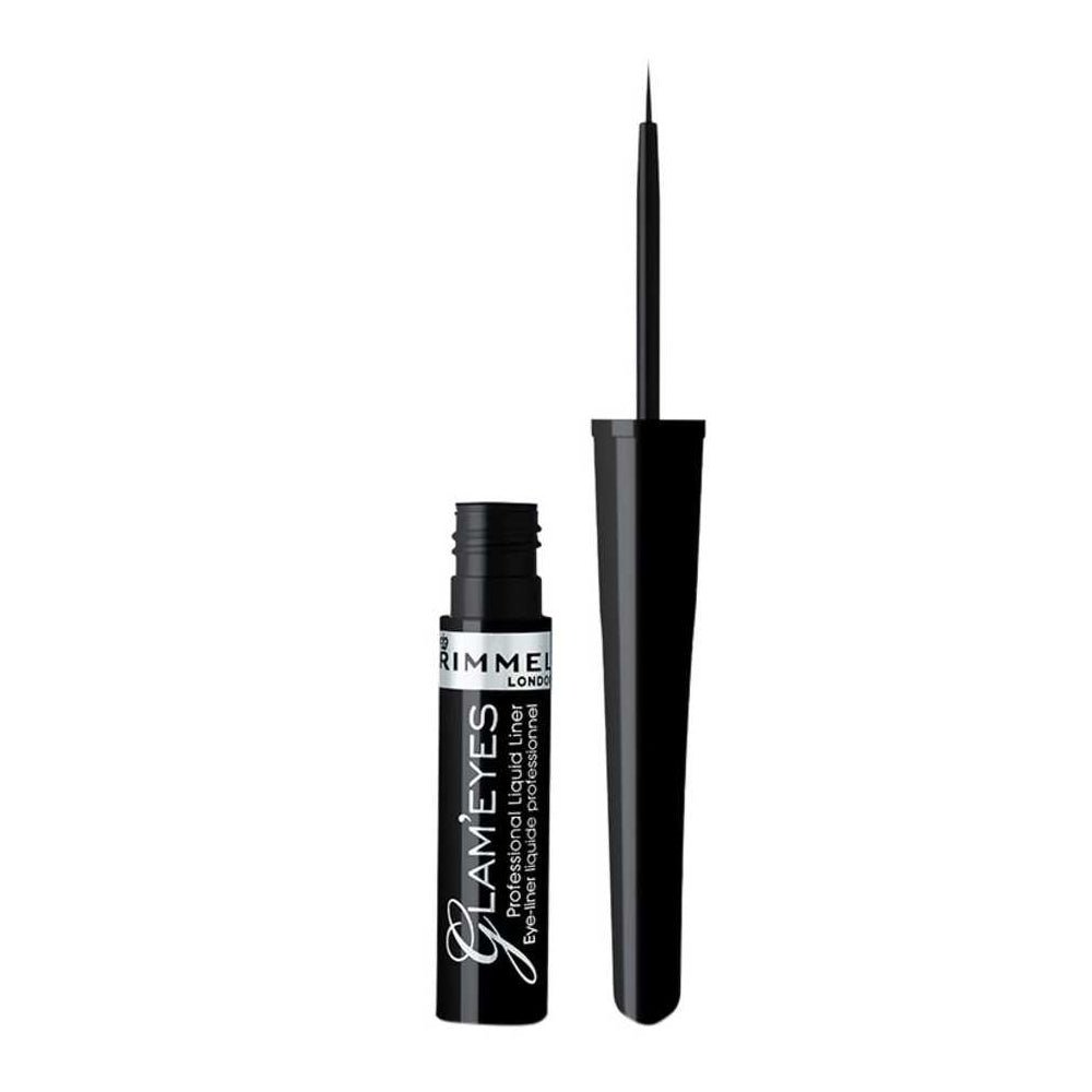 Rimmel Glam Eyes ProfLiquid Eyeliner - Ebony Black 034-001 