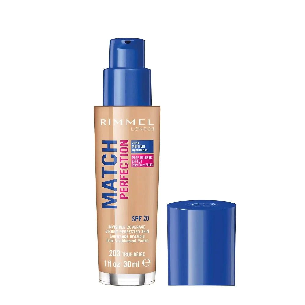 Rimmel Match Perfection Foundation - TRUE BEIGE 034-203 