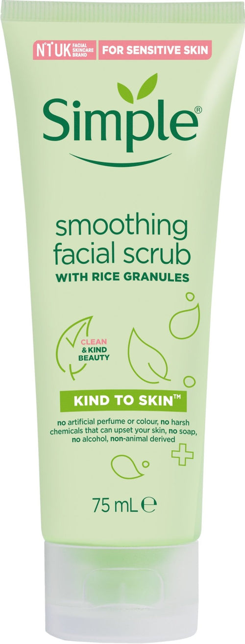 Simple Smoothing Facial Scrub With Rice Granules 75ml 