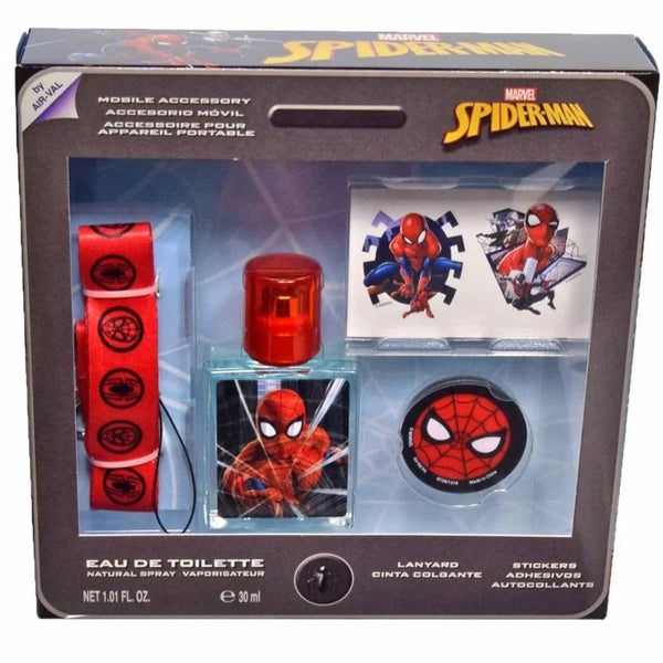 Spiderman Set Edt30+Sticker+Key Ring+ Mobile Holder 