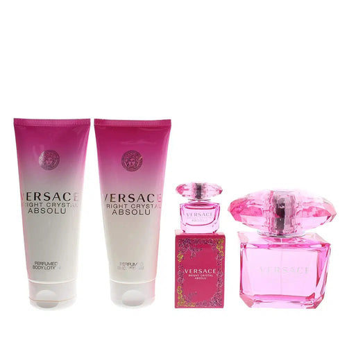 Versace Bright Crystal Absolu Women EDP 90Ml+EDP 5Ml+B.Lotion 100Ml+S.Gel 100Ml 