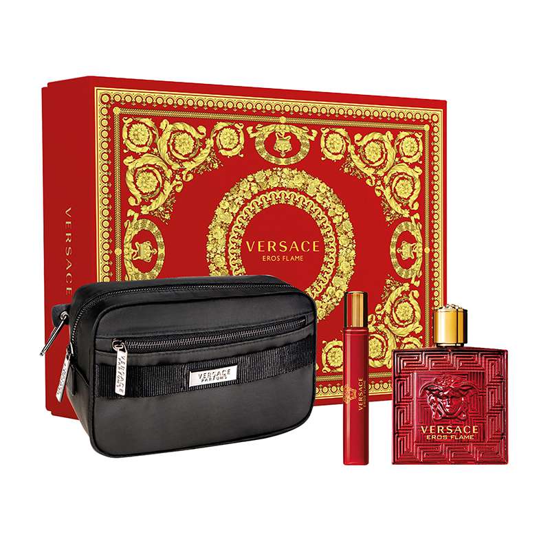 Versace Eros Flame EDP 100Ml+EDP 10Ml+Pouch 