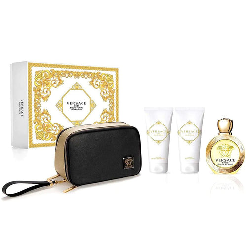 Versace Eros Pour Femme Set EDT 100Ml + S Gel + B Lotion + Pouch 