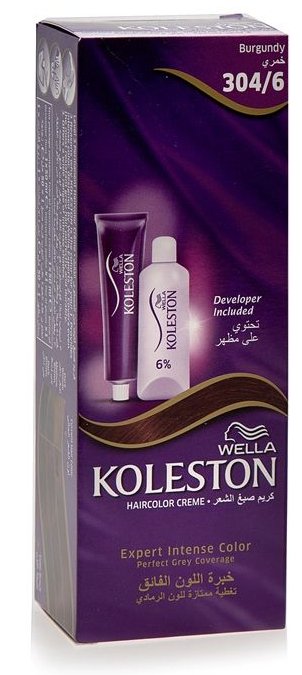 Wella Koleston Hair Color Cream 304/6 Burgundy 