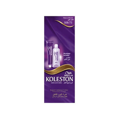 Wella Koleston Hair Color Cream 308/73 Tobacco Blonde 