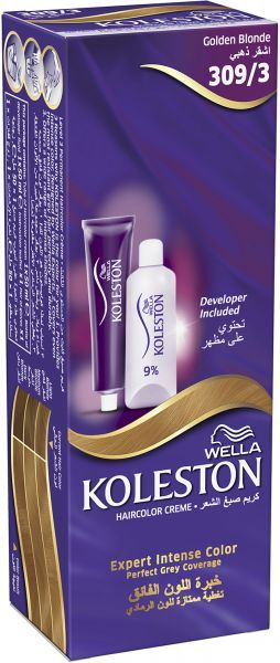 Wella Koleston Hair Color Cream Single 309/3 Golden Blonde 