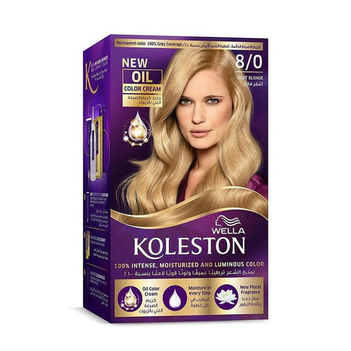 WELLA Koleston Hair Color Kit 8/0 Light Blond 