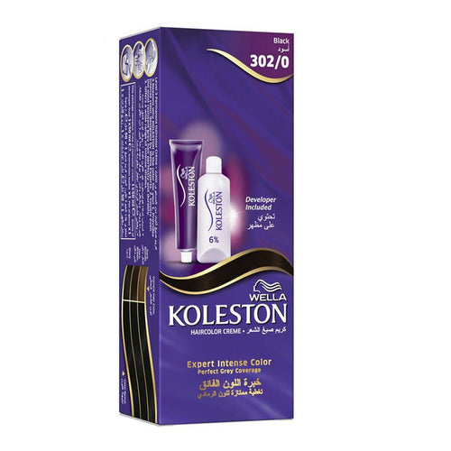 Wella Koleston Intense Hair Color Cream 302/0 Natural Black 