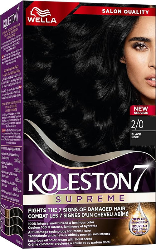 Wella Koleston Supreme Hair Color 2/0 Black 